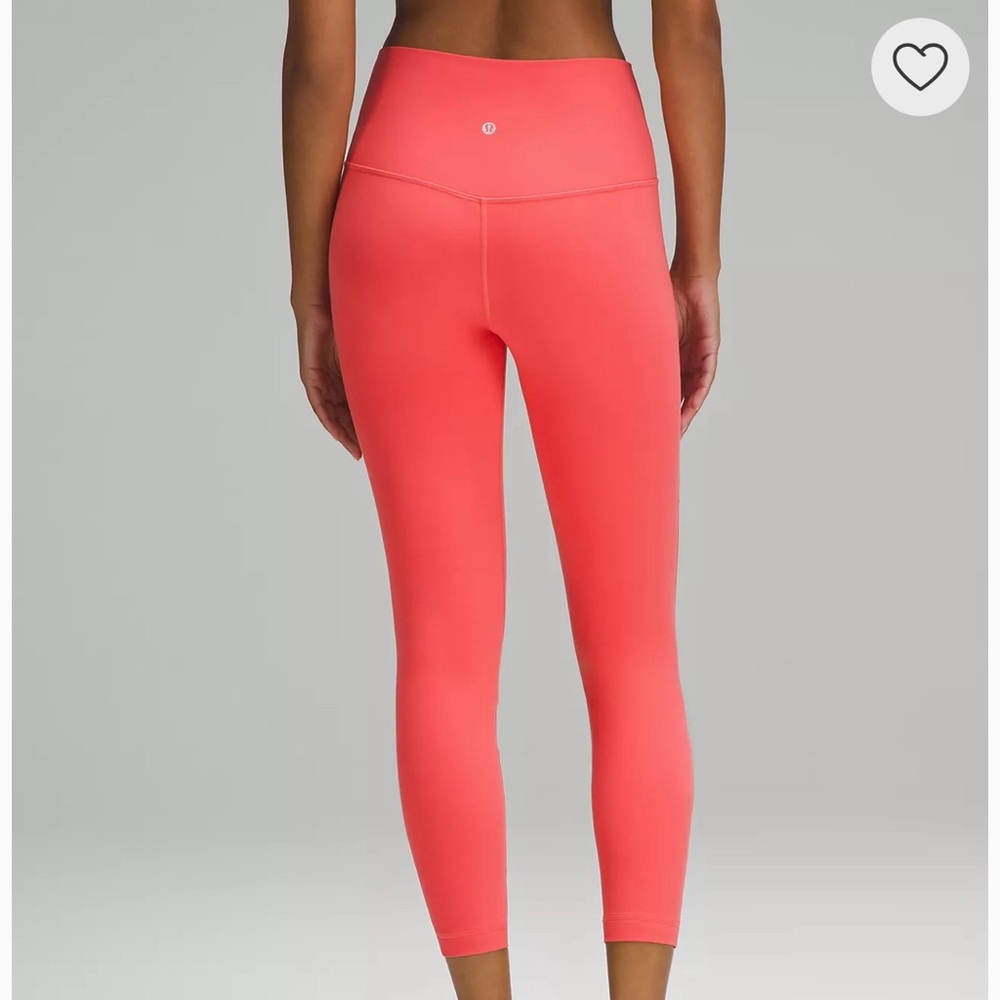 Lululemon Align high rise. 25 inch,  size 2. Pale raspberry